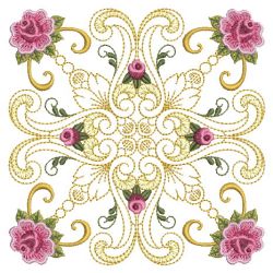 Damask Roses Quilt 04(Sm)