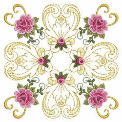Damask Roses Quilt 05(Lg) machine embroidery designs