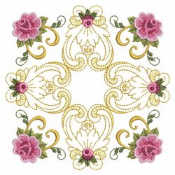 Damask Roses Quilt 06(Sm) machine embroidery designs