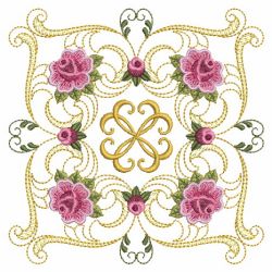 Damask Roses Quilt 08(Sm)