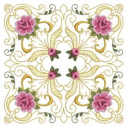 Damask Roses Quilt 09(Lg) machine embroidery designs