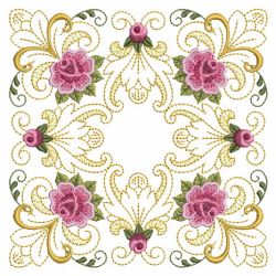 Damask Roses Quilt 10(Sm)