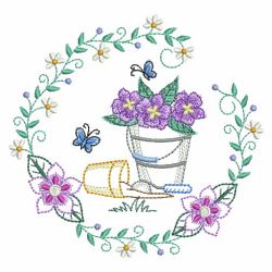 Vintage Garden Time 03(Md) machine embroidery designs
