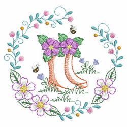 Vintage Garden Time 08(Sm) machine embroidery designs