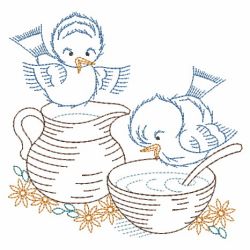 Vintage Kitchen Bluebirds 10(Md)