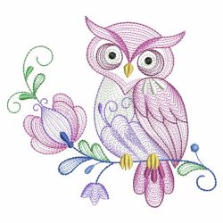Rosemaling Owl 2 01(Md) machine embroidery designs
