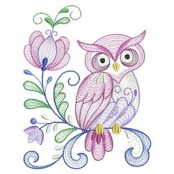 Rosemaling Owl 2 02(Sm) machine embroidery designs
