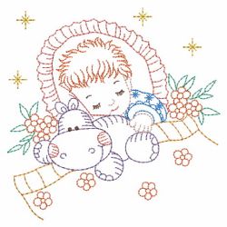 Vintage Sleeping Baby 01(Md) machine embroidery designs