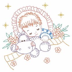 Vintage Sleeping Baby 01(Lg) machine embroidery designs