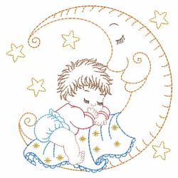 Vintage Sleeping Baby 02(Lg) machine embroidery designs