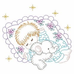 Vintage Sleeping Baby 03(Sm) machine embroidery designs