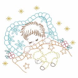 Vintage Sleeping Baby 07(Sm) machine embroidery designs