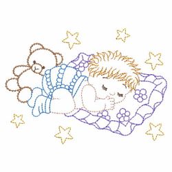 Vintage Sleeping Baby 08(Lg) machine embroidery designs