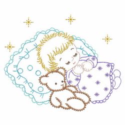 Vintage Sleeping Baby 10(Md) machine embroidery designs