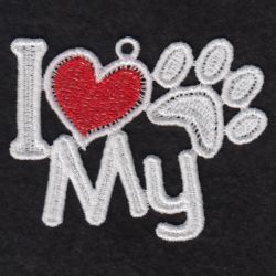 FSL I Love Dog 01 machine embroidery designs