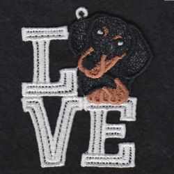 FSL I Love Dog 04 machine embroidery designs