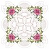 Trapunto Rose Quilt Block 7 12(Md)