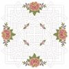 Trapunto Celtic Roses Quilt 3(Lg)