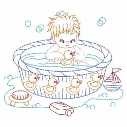 Vintage Bathing Baby 02(Sm) machine embroidery designs