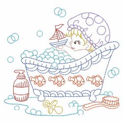 Vintage Bathing Baby 09(Lg) machine embroidery designs