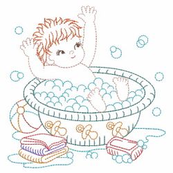 Vintage Bathing Baby 10(Lg) machine embroidery designs