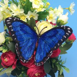 Morpho Menelaus machine embroidery designs