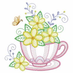 Teacup In Bloom 3 02(Sm) machine embroidery designs