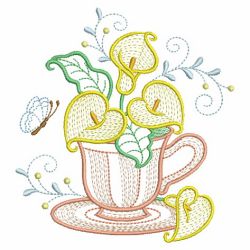 Teacup In Bloom 3 10(Sm) machine embroidery designs