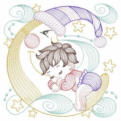Rippled Sleeping Baby 01(Md) machine embroidery designs