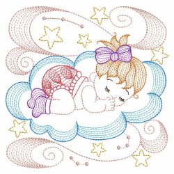 Rippled Sleeping Baby 02(Md) machine embroidery designs