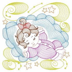 Rippled Sleeping Baby 04(Sm) machine embroidery designs