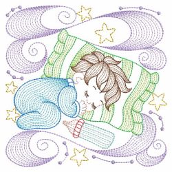 Rippled Sleeping Baby 06(Md) machine embroidery designs