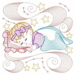 Rippled Sleeping Baby 07(Lg) machine embroidery designs