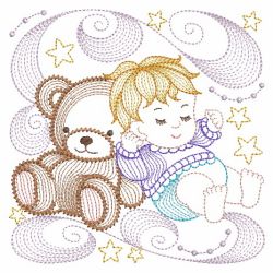 Rippled Sleeping Baby 08(Lg) machine embroidery designs