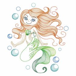 Vintage Little Mermaids 02(Lg) machine embroidery designs