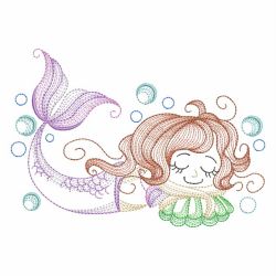 Vintage Little Mermaids 08(Lg) machine embroidery designs