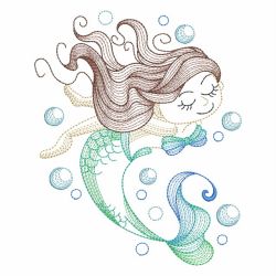 Vintage Little Mermaids 10(Md) machine embroidery designs