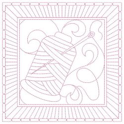 Redwork Crafty Quilting 02(Sm) machine embroidery designs