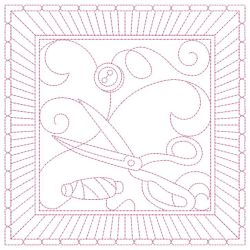 Redwork Crafty Quilting 04(Sm) machine embroidery designs