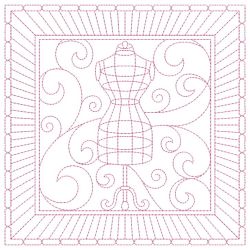 Redwork Crafty Quilting 07(Sm) machine embroidery designs