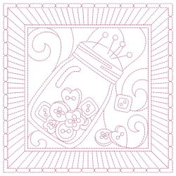 Redwork Crafty Quilting 09(Lg)