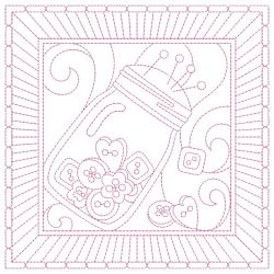 Redwork Crafty Quilting 09(Sm) machine embroidery designs