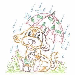 Vintage Dancing In The Rain 2 04(Lg) machine embroidery designs