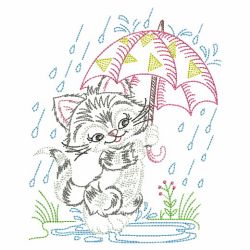 Vintage Dancing In The Rain 2 08(Lg) machine embroidery designs