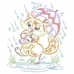 Vintage Dancing In The Rain 2 09(Md) machine embroidery designs