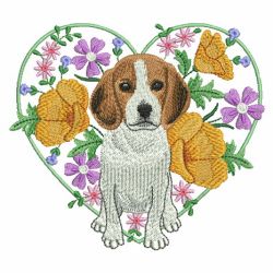 Spring Dogs 2 02 machine embroidery designs