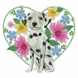 Spring Dogs 2 03 machine embroidery designs
