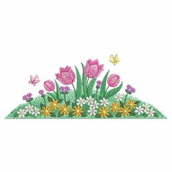 Charming Floral Borders 01 machine embroidery designs