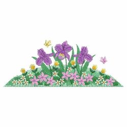 Charming Floral Borders 04 machine embroidery designs