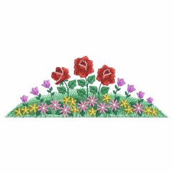 Charming Floral Borders 08 machine embroidery designs